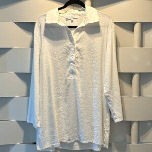 Preston & York White Long Button Up Extra Large XL